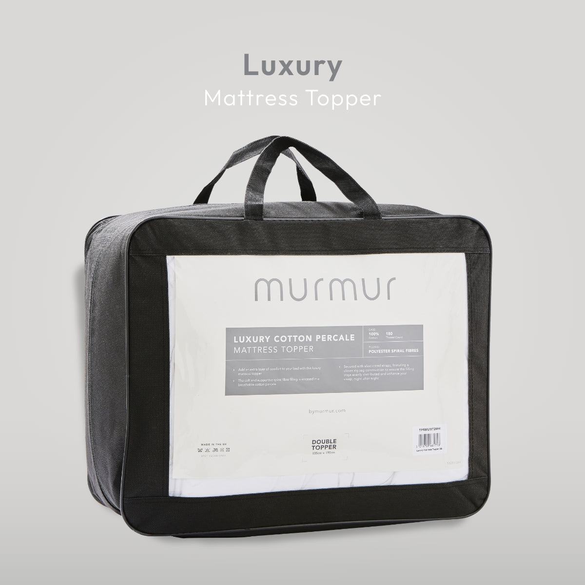 Luxury Mattress Topper, White