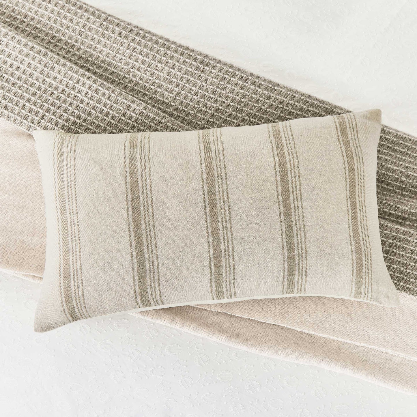 Linen Rich Rowan Cushion 60cm x 40cm, Linen