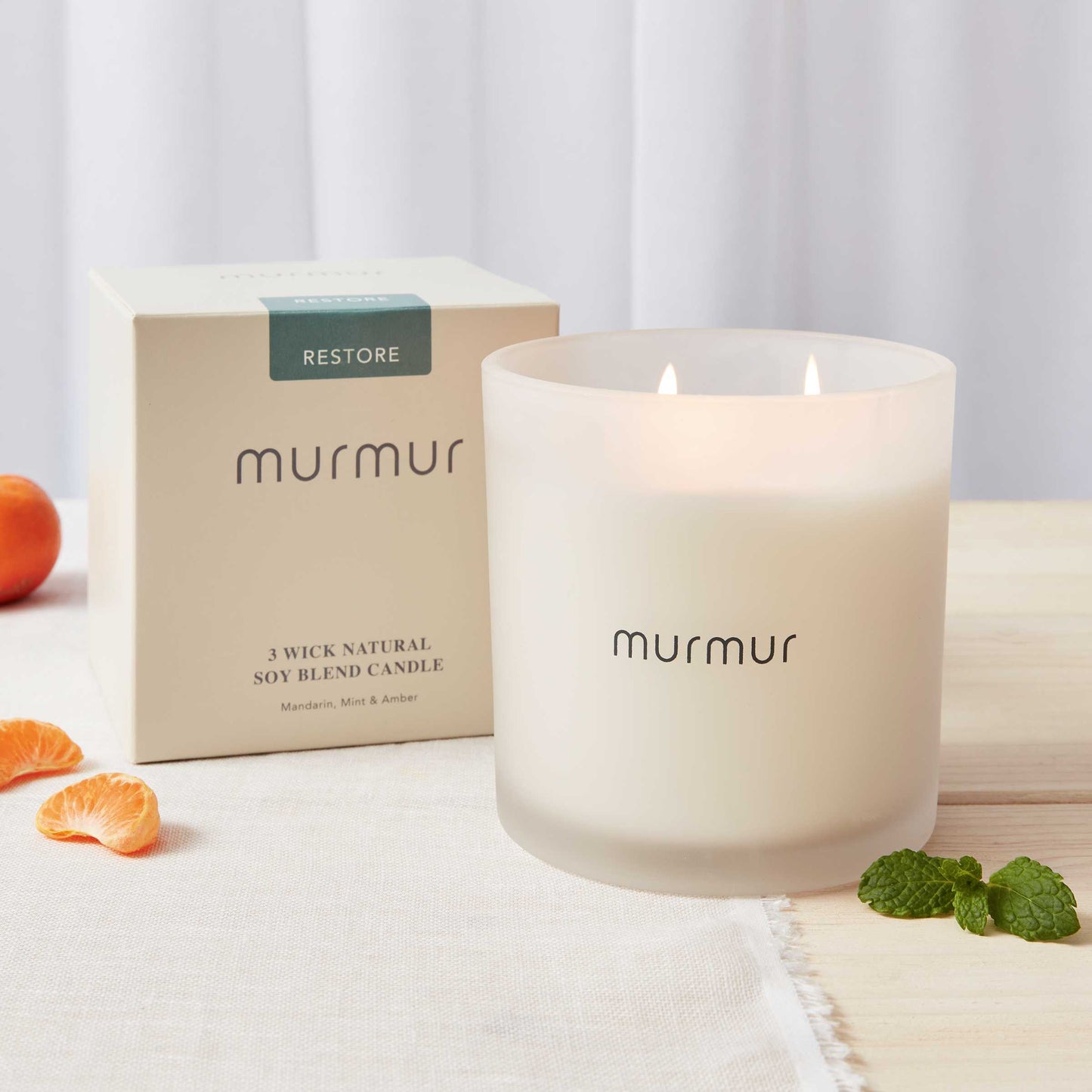Restore 3 Wick Scented Candle
