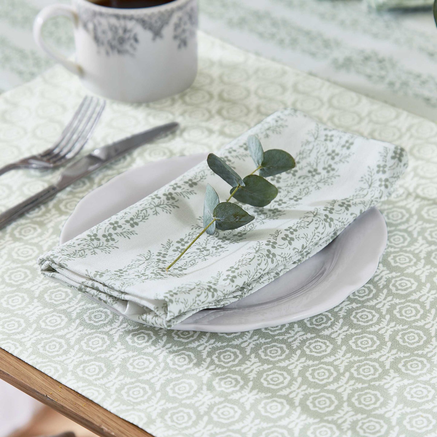 Maren Napkins, Mourne Green - Set of 4