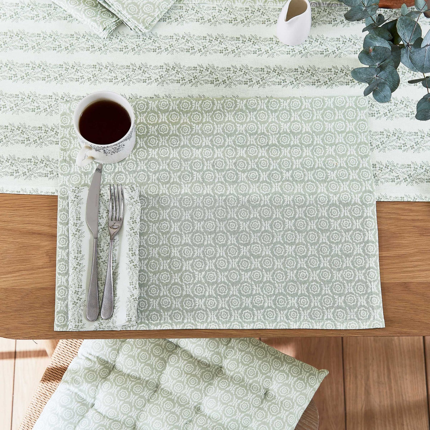 Thea Placemat, Mourne Green - Set of 2