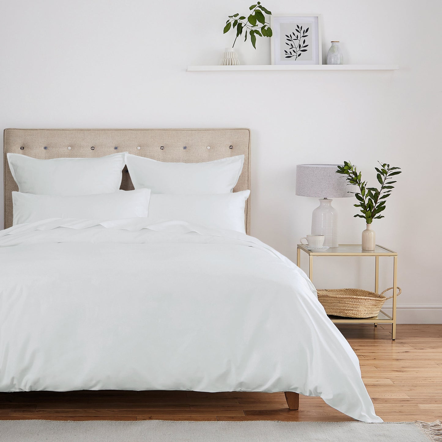 500 Thread Count Plain Dye Cloud Grey