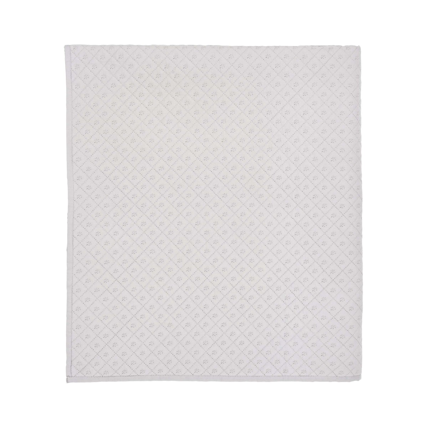 Grey Quilted Murmur Throw