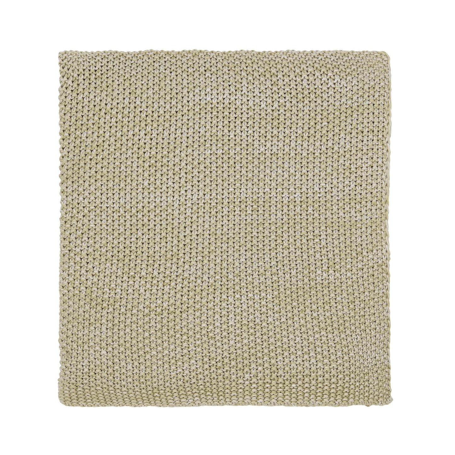 Green Knitted Throw Flo Ombre