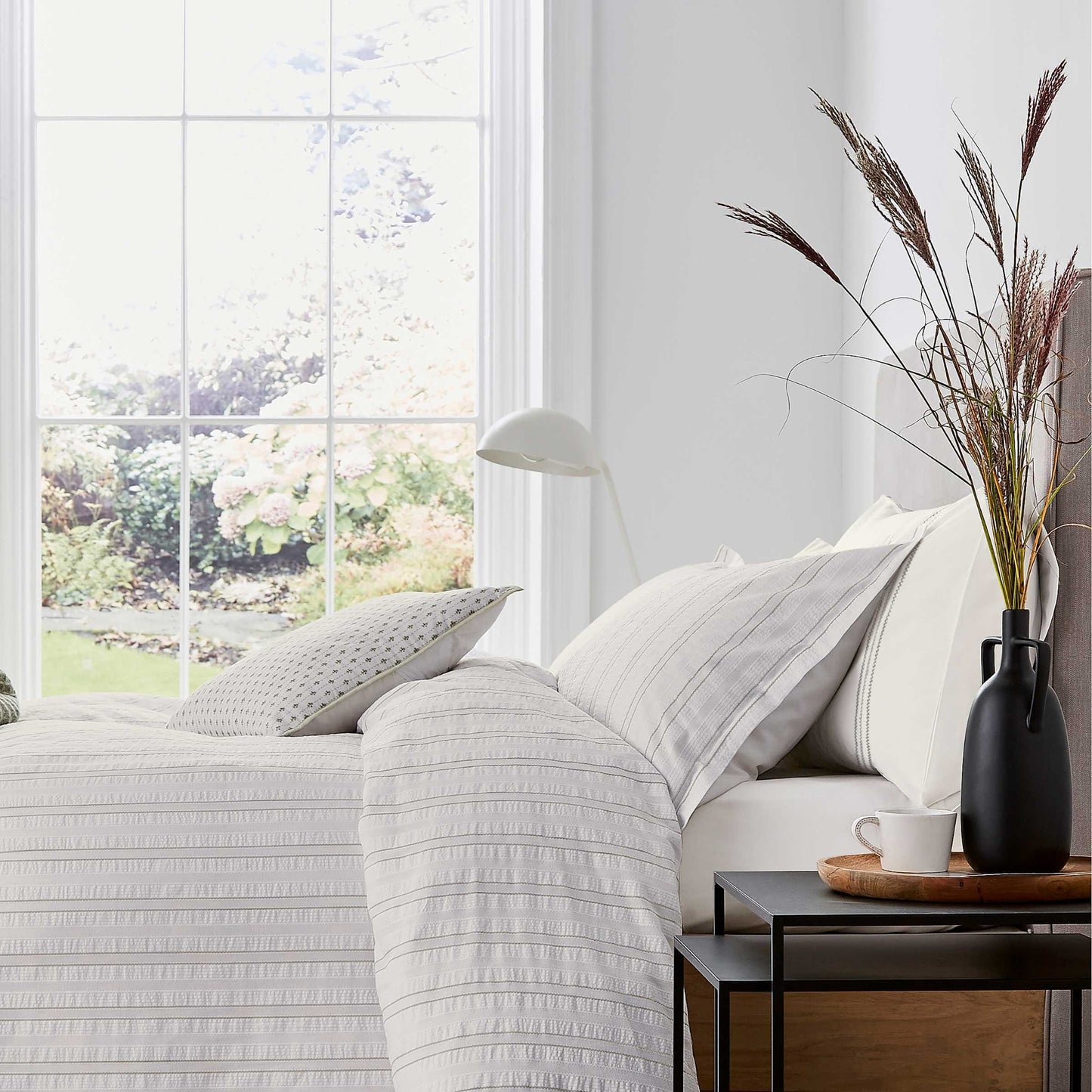 Laurel Duvet Cover, Mourne Green