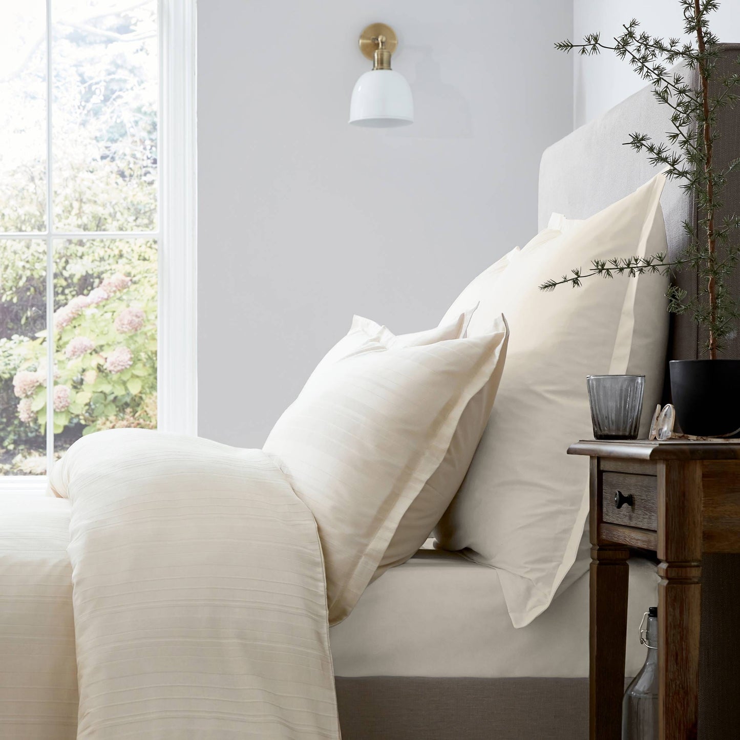 Seren Duvet Cover, Ivory