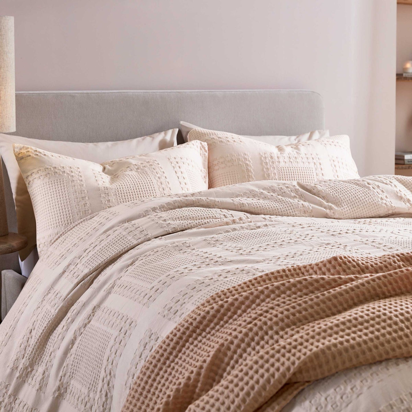 Maeve Duvet Cover Set, Dusky Pink