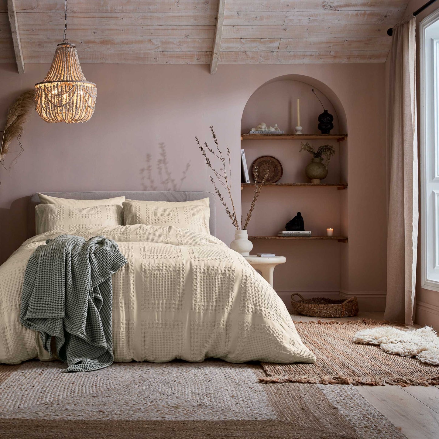 Maeve Duvet Cover Set, Canvas Cream