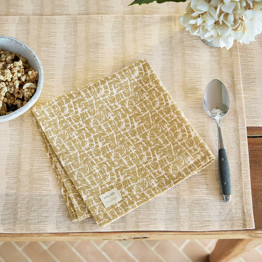 Camille Napkins, Warm Ochre - Set of 4