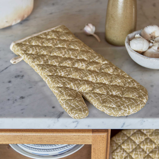 Camille Single Oven Glove, Warm Ochre