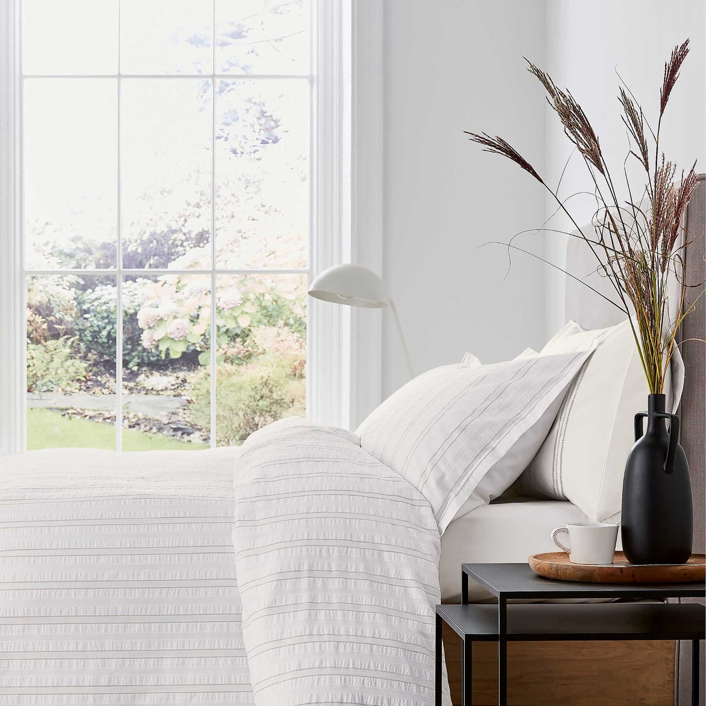 Laurel Duvet Cover Set, Linen