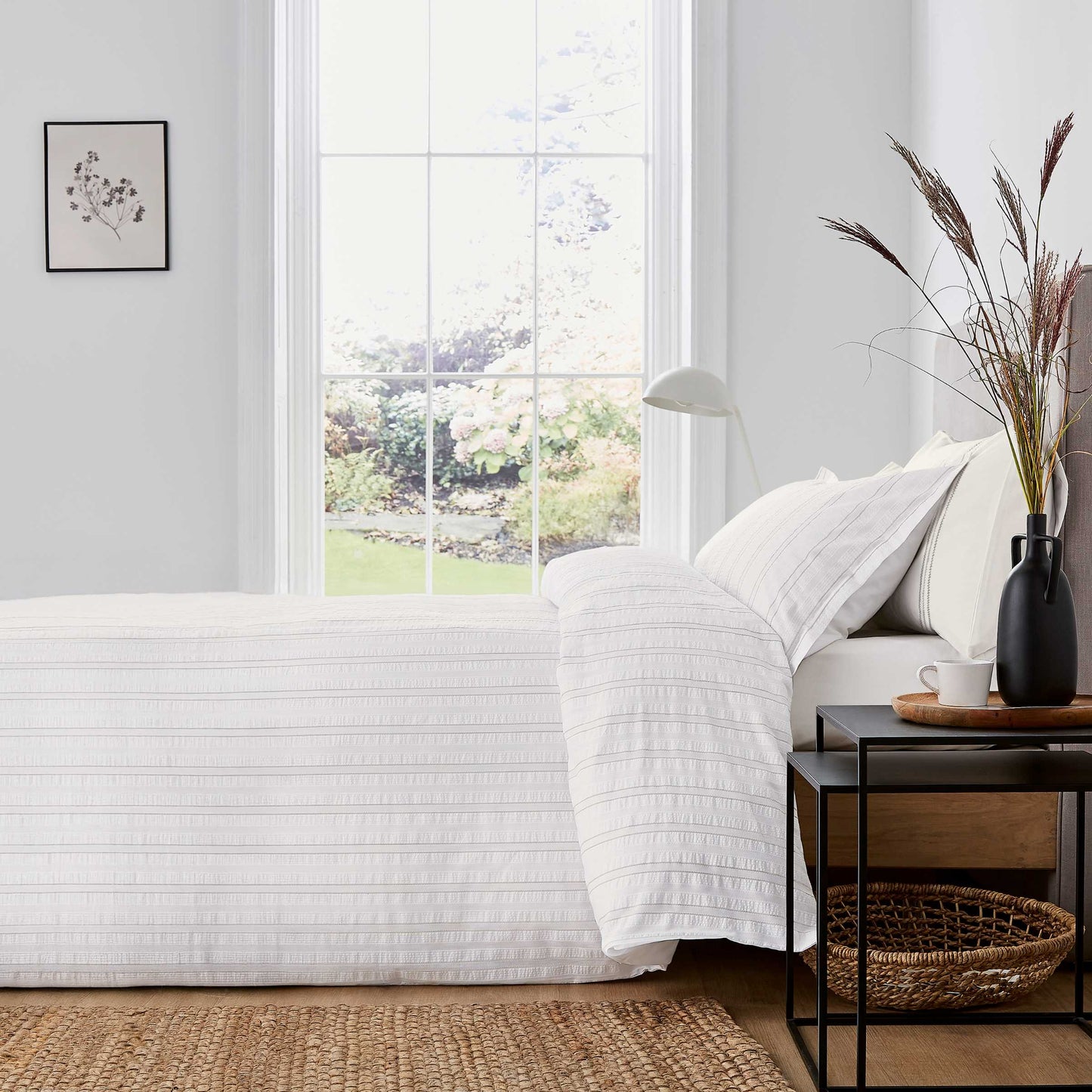 Laurel Duvet Cover Set, Linen