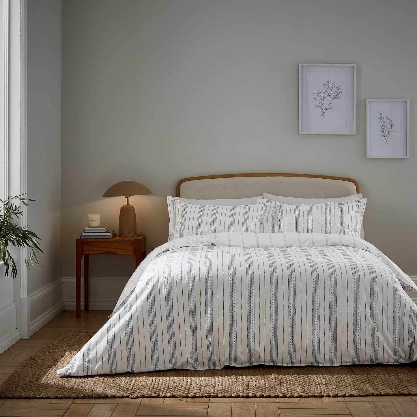 Lora Print Duvet Cover Set, Ballintoy Blue