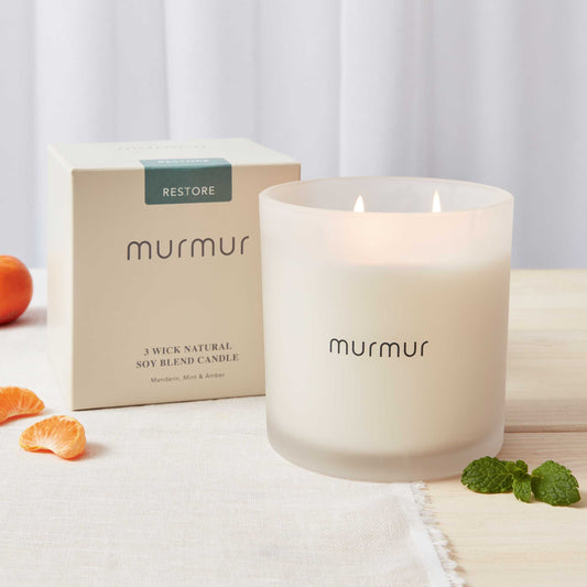 Restore 3 Wick Scented Candle