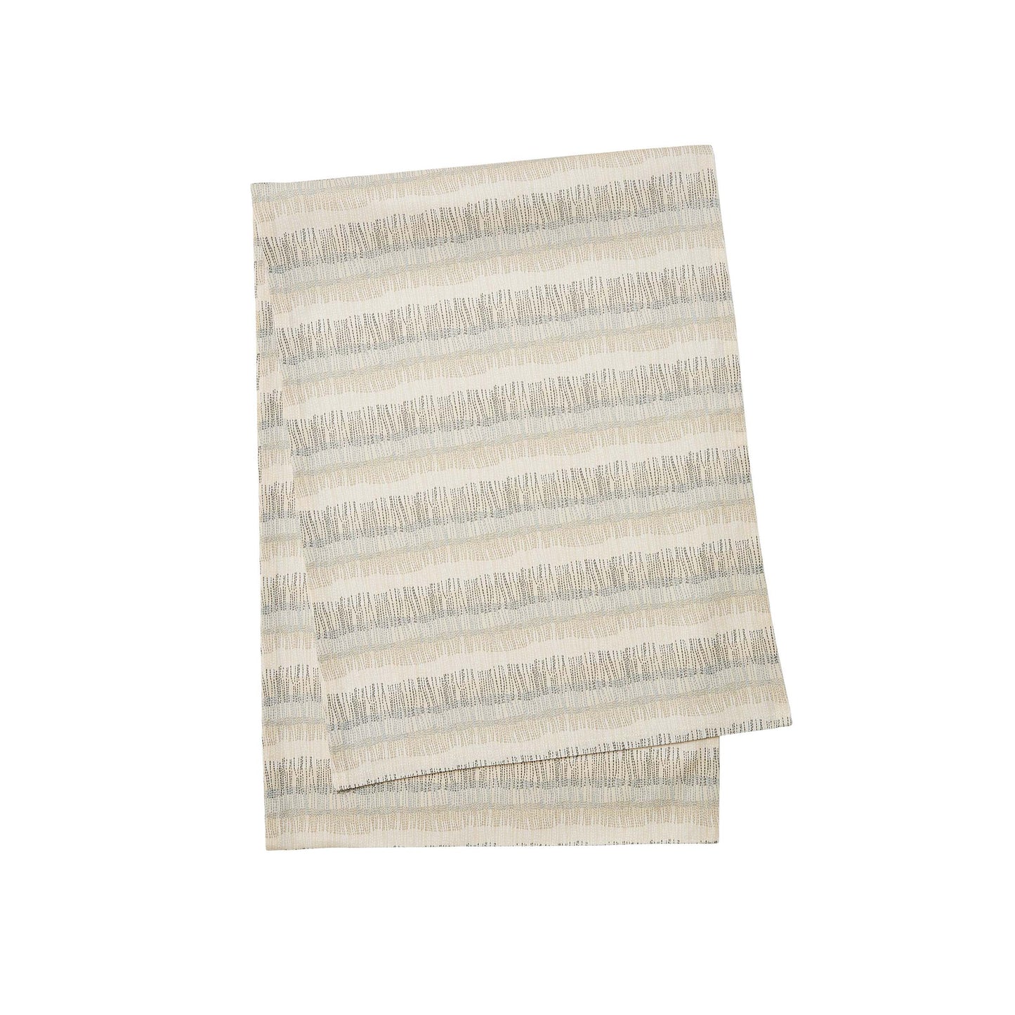 Moya Table Runner, Charcoal/Canvas Cream