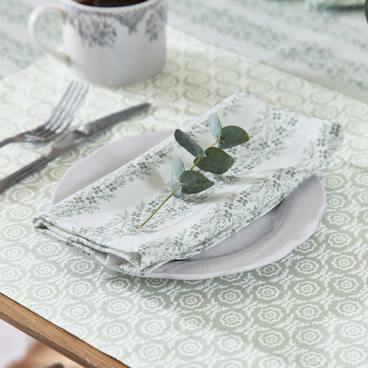 Maren Napkins, Mourne Green - Set of 4