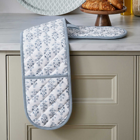 Sofie Double Oven Glove, Ballintoy Blue