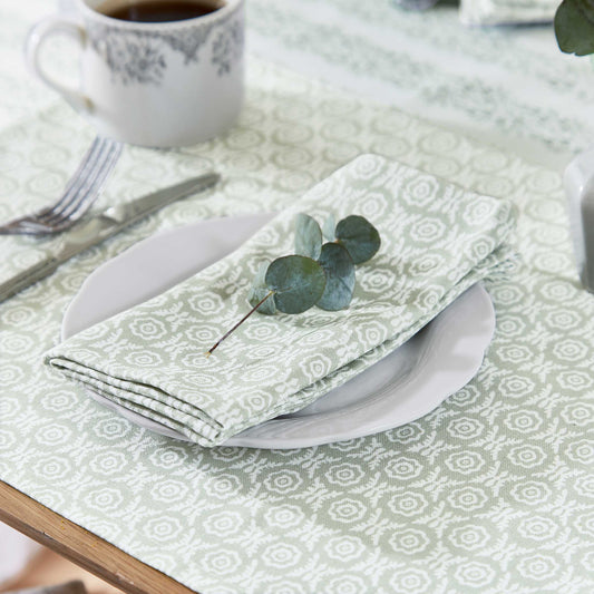 Thea Napkins, Mourne Green - Set of 4