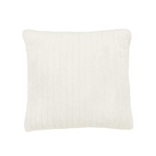 Flynn Quilted Cushion 50cm x 50cm, White