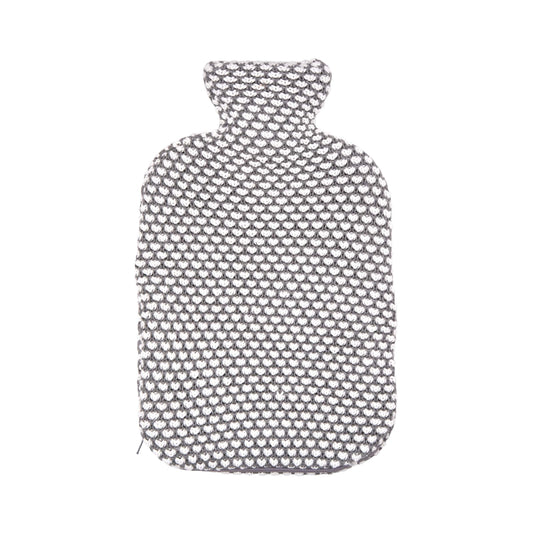 Dotty Knit Hot Water Bottle & Cover, Cloud Grey