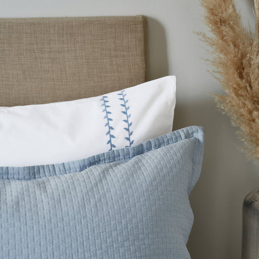 Hush Oxford Pillowcase Ballintoy Blue