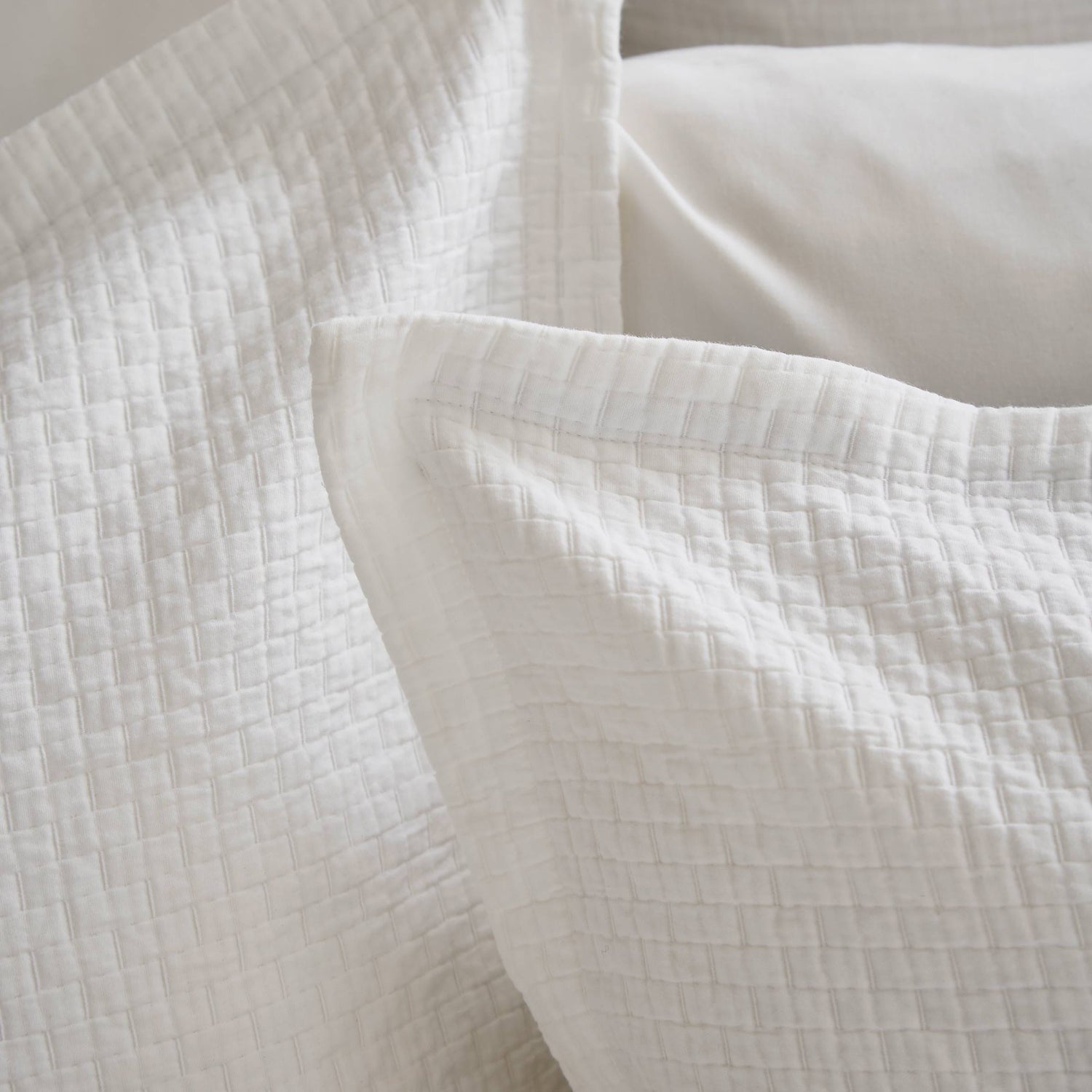 Hush Square Pillowcase White