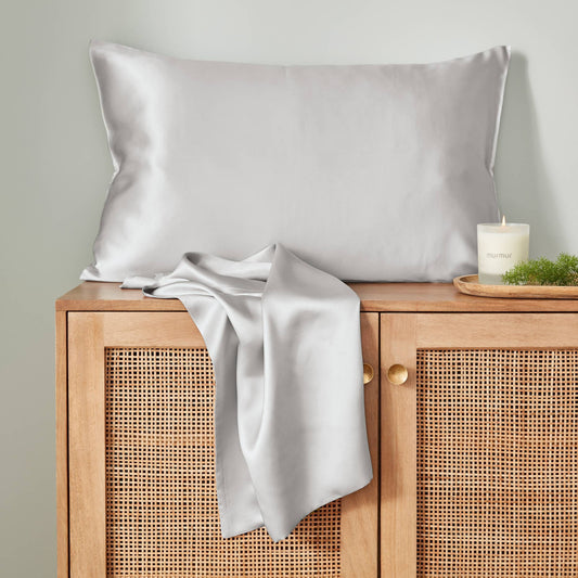 Silk Standard Pillowcase Cloud Grey
